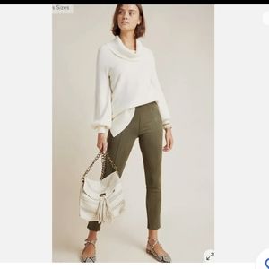 NWOT Anthoropologie Pants/Trousers, Elastic waist, faux suede